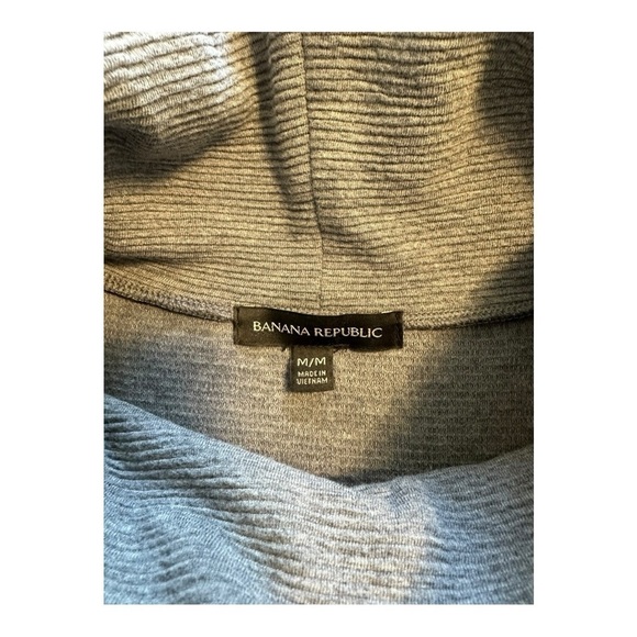 Banana Republic Gray Sleeveless Cowl Turtleneck Ribbed Knit Dress - Size Medium - Picture 8 of 13